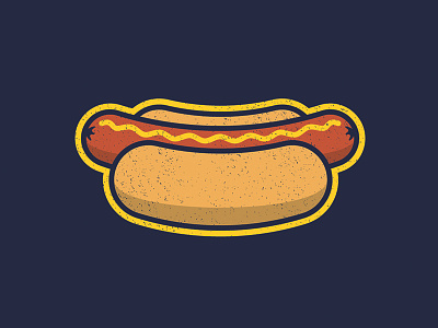 Hotdog baseball dog food hotdog mustard