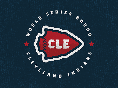 Cle Arrowhead arrow arrowhead baseball cleveland ohio world series