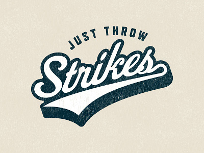 Just Throw Strikes baseball custom pitcher strike type