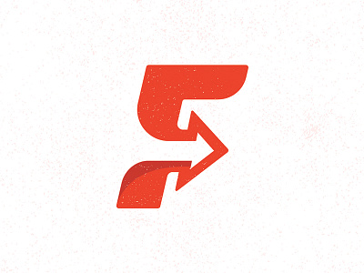 F is for Forward arrow f f logo forward negative space