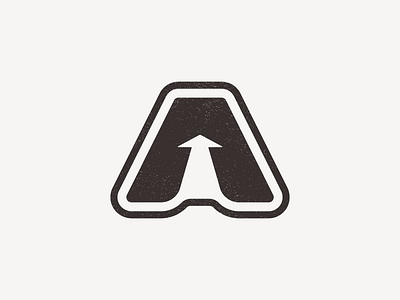 "A" is for Aisle a aisle arrow branding logo negative space perspective