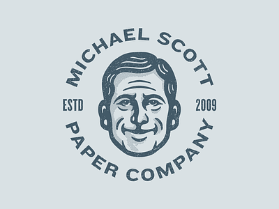 Michael Scott avatar character dunder mifflin illustration mascot michael scott mike office paper steve carell the office