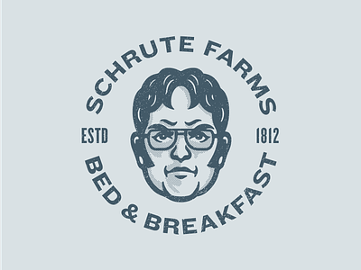 Dwight Schrute avatar bed and breakfast character illustration dunder mifflin dwight dwight schrute farm illustration mascot schrute schrute farms the office