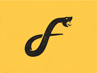 "F" Snake branding design f f logo illustration logo logo design snake snake logo snakes