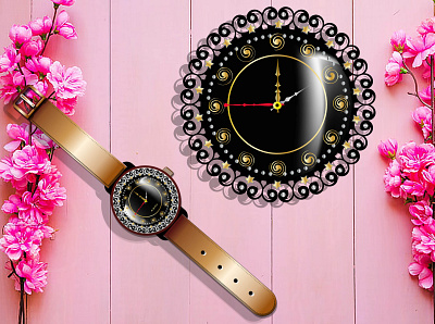 Illustration digital realistic art. 3d branding design eid card graphic design illustration logo vector watch watch design