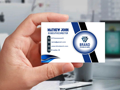 Professional business card. branding card card design creative card design design graphic design logo professional card vector