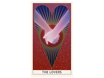 The Lovers animation gif girl loop love lover lovers motion tarot vector