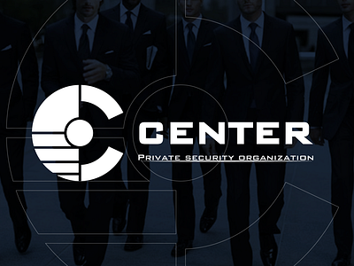 Center - security organization logo design
