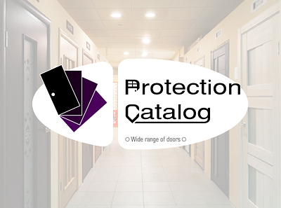 Protection Catalog - door shop logo design branding catalog corporate identity design digital art door door shop for sale graphic design illustration logo logo design logotype minimalism order shop logo vector