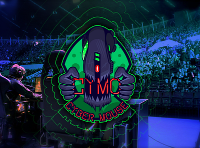 Cyber mouse - esports team logo design branding corporate identity design digital art esports esports logo for sale game games graphic design illustration logo logo design logotype order sport team vector