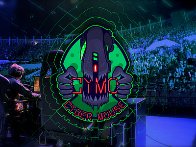 Cyber mouse - esports team logo design