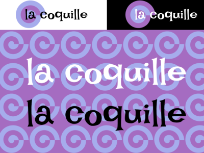 La Coquille logo branding graphic design logo