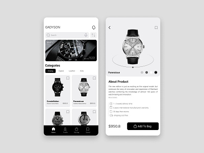 Watch App Design figma ui