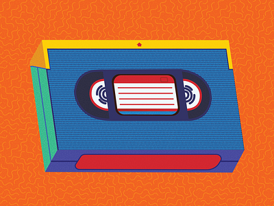 VHS Tape branding concept design illustration vector vhs