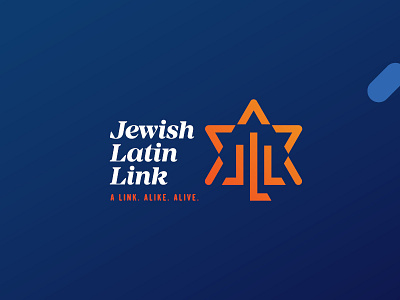 Jewish Latin Link branding design icon jewish ux