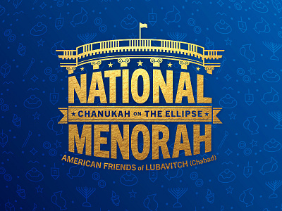 The National Menorah branding chanukah hanukkah logo menorah washington white house