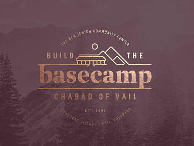 Basecamp branding building campaign fundraising icon logo mountain vail