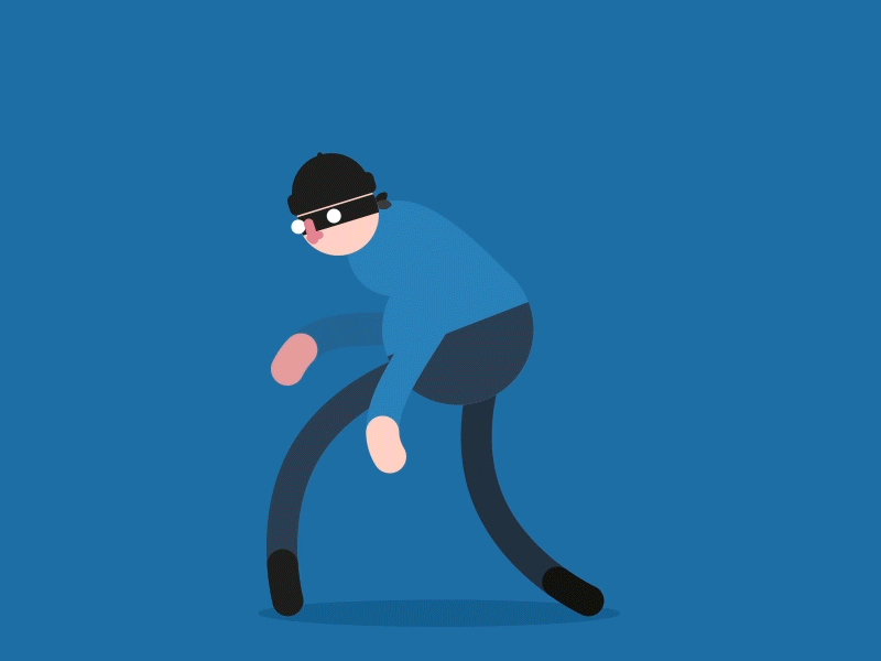 Sneaky Burglar burglar illegal police robber sneak sneaky