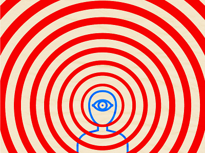 HYPNOTEYE eye hypno hypnotic hypnotise hypnotize poster wave