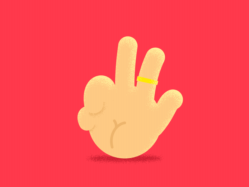 Handy Animation blur design hand handy hello hi illustration illustrator motion peace ring wave