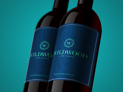 Wildwood property branding wine wine label