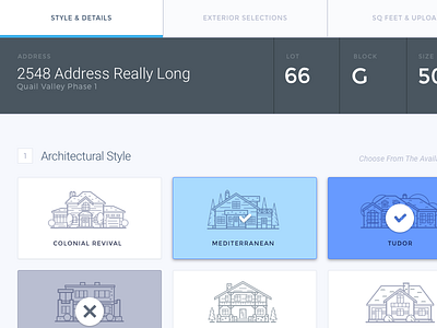 Architecture Panel property real estate ui