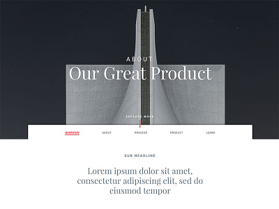 Animated Parallax Header animation parallax ui