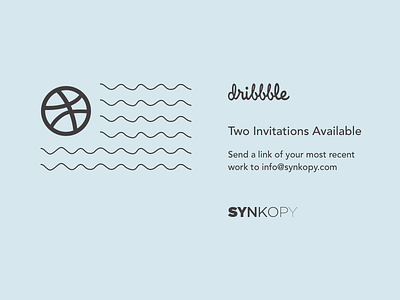 Two dribbble invitations available!