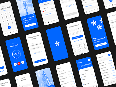 NarodTelefon Call App | UX/UI Redesign concept app call app design mobile adaptation mobile app redesign concept ui ux uxui