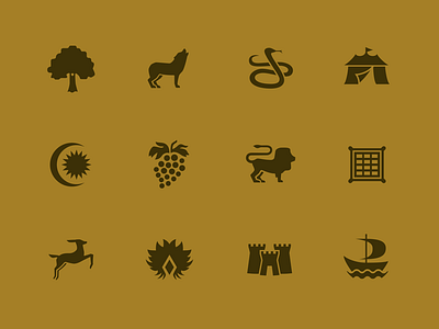 Tribes of Israel icons