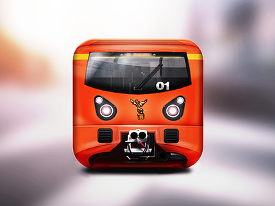 Mexico City Metro Icon app buss city icon ios ipad iphone metro metropolitan mexico subway transport