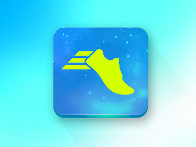 Icon Run app fast flat icon nike run running tenis