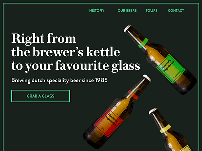 Daily UI Challenge 003  - Microbrewery Landing Page