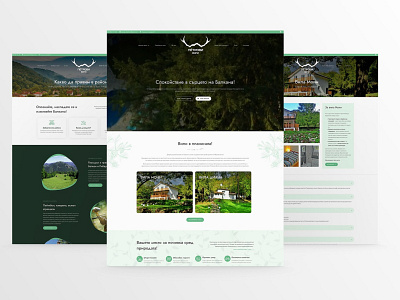 Villa Mountains Green Eco Tourism Website Design