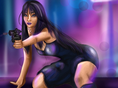 Gaming girl digital painting. 3d animation artist artwork branding character character design digital illustration digital painting for hire gaming girl painting graphic design illustration logo motion graphics nft paid digital painting photoshop ui