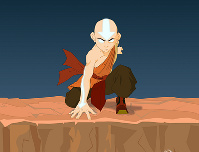 Avatar, The last air bender 2d avatar figma illustration vector