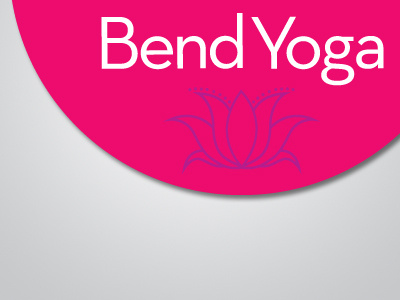 Bend Yoga business card illustration logo