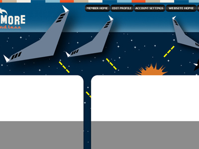 Invaders concept design illustration website