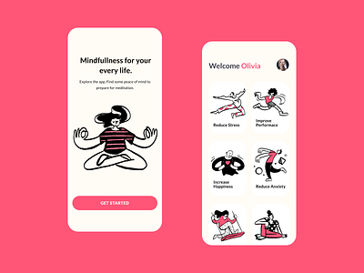 Mobile App Design - Meditation