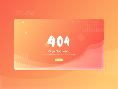 404 Page ui