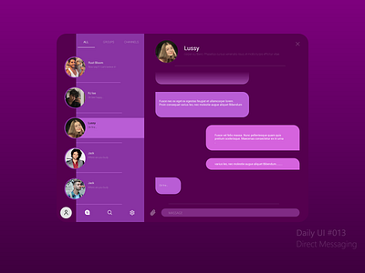 Direct Messaging ui