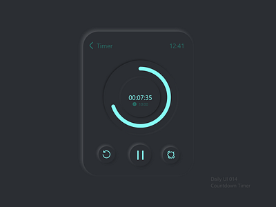 #014 Countdown Timer dailyui ui