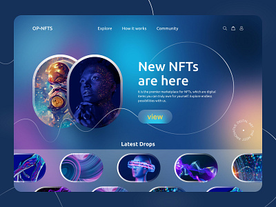 NFT Marketplace Website Design design figma nft ui web