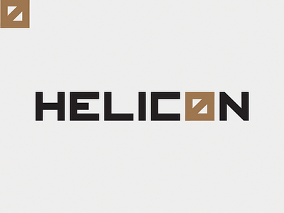 Helicon - Identity - Bold version architect bold identity logotype schematic