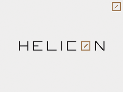 Helicon - Identity - Light version architect identity light logotype schematic
