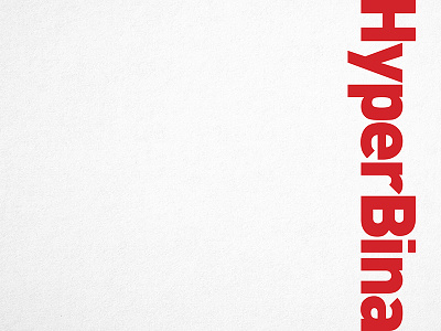 Hyperbina Logotype architecture bold din identity logo logotype