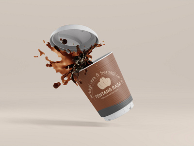 3D Coffee Mockup 3d branding graphic design mockup