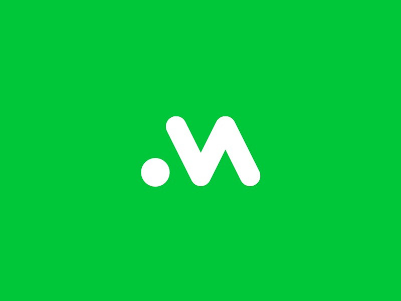 “M” logo animation for Sports venue booking system “Matchi” animation branding flat icon logo ui