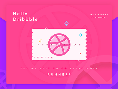 Hello dribbble