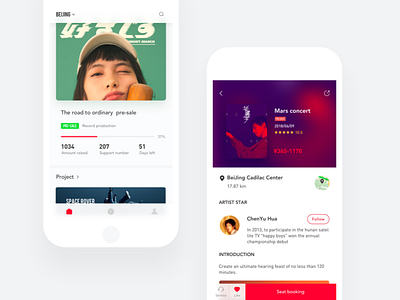 Concert concept design02 #11/100 color concert gradient ui ux